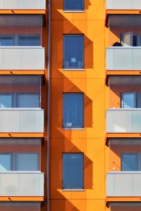 Impact windows apartment block